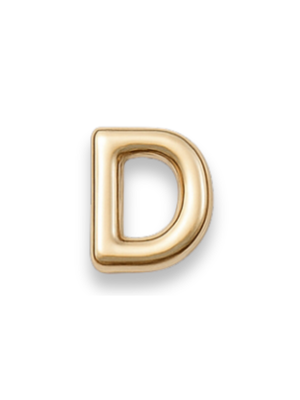Gold Letter Slide Charms Letter D