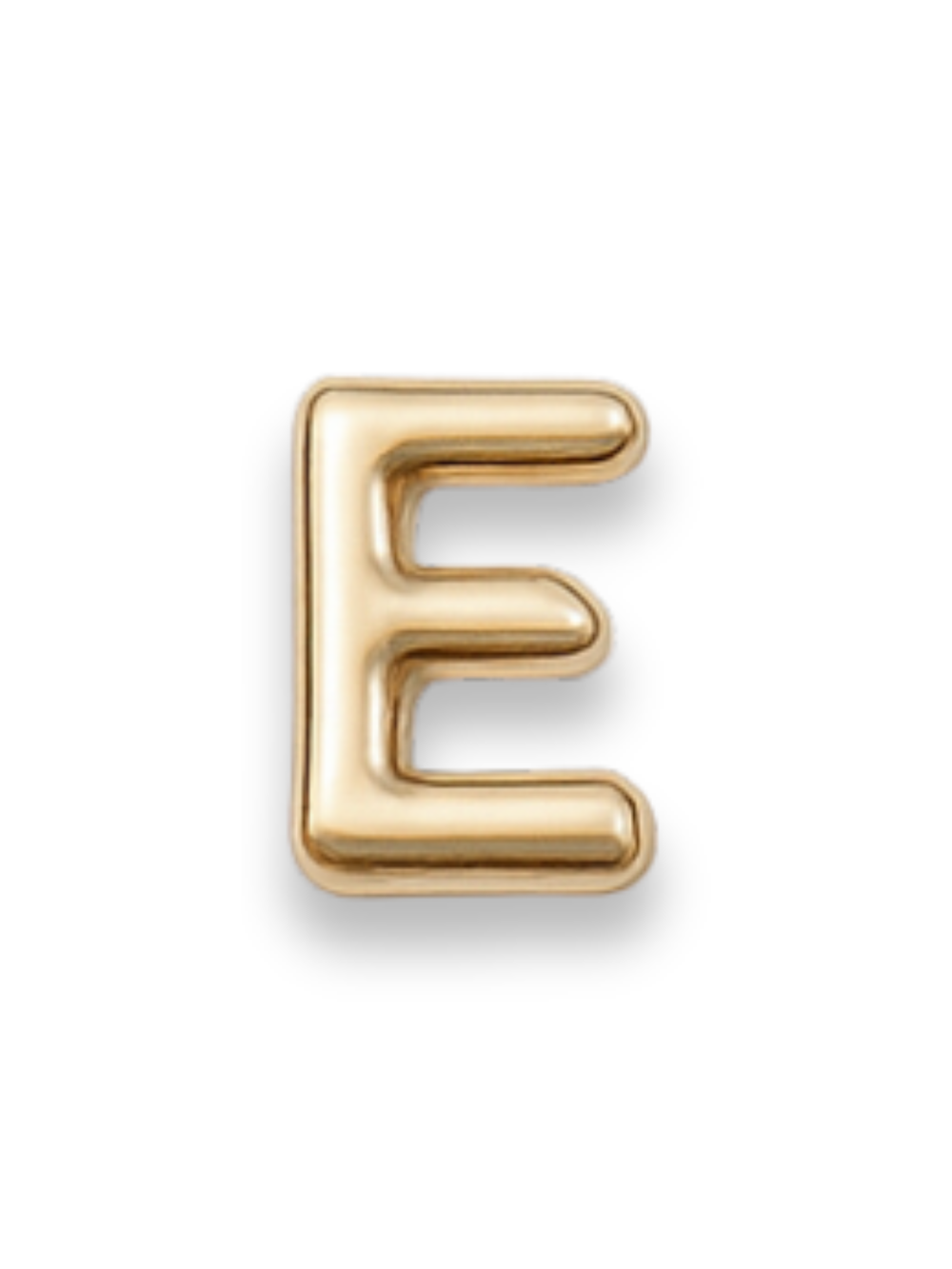 Gold Letter Slide Charms Letter E