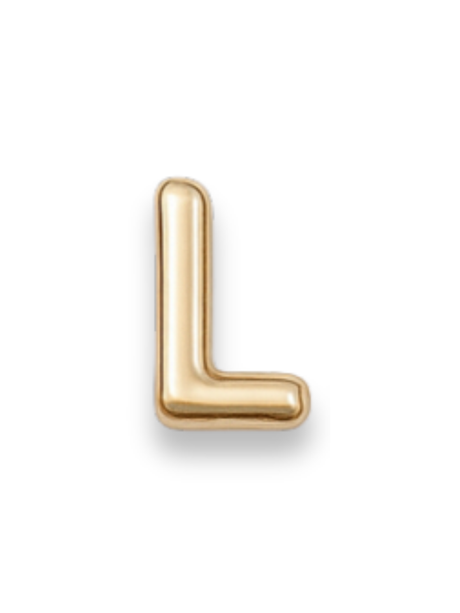 Gold Letter Slide Charms