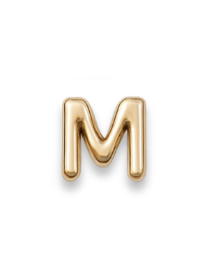 Gold Letter Slide Charms Letter M