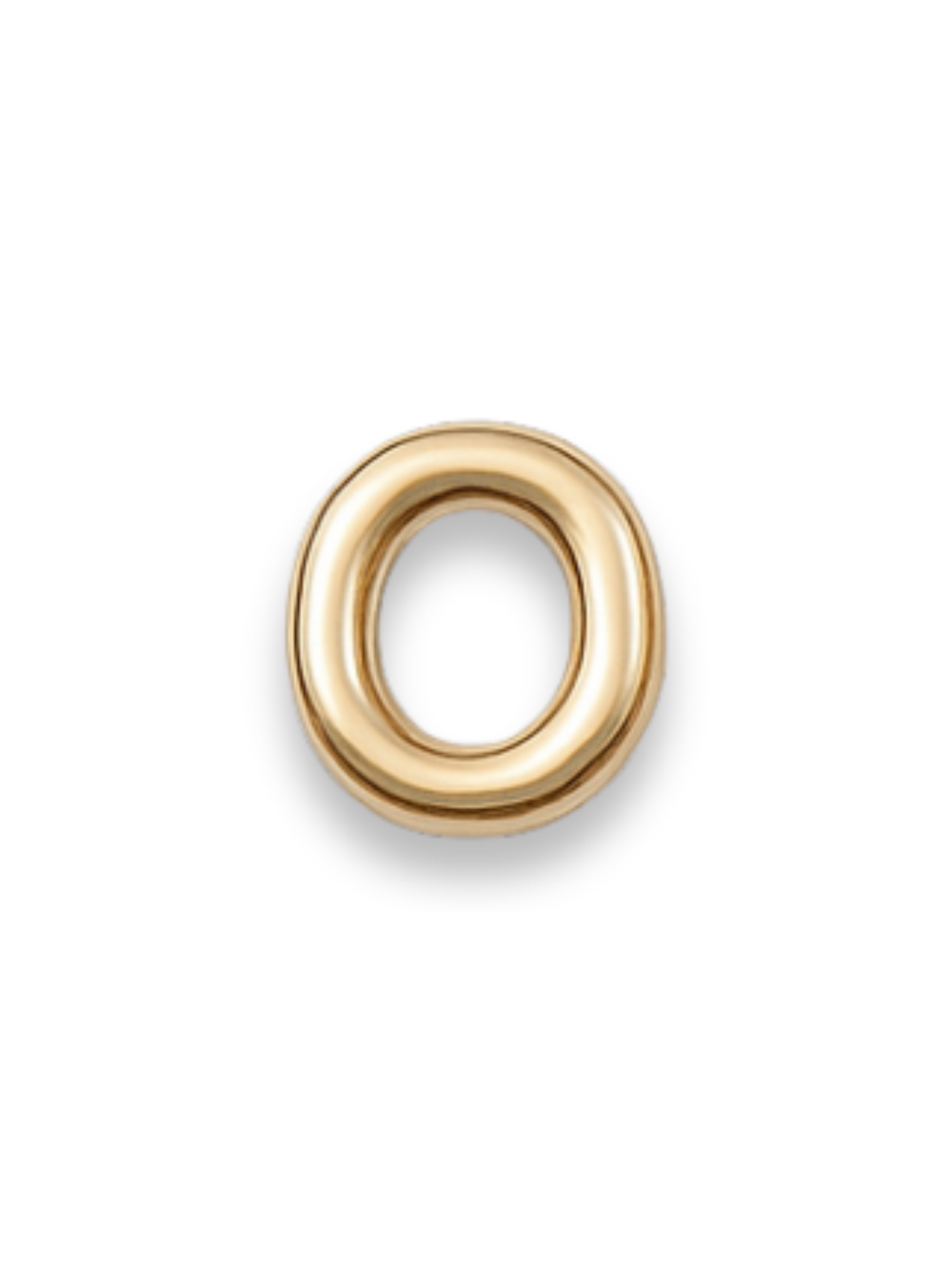 Gold Letter Slide Charms Letter O