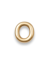 Gold Letter Slide Charms Letter O