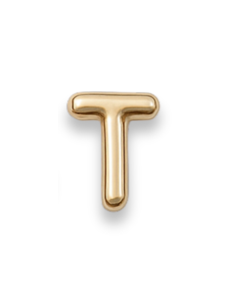 Gold Letter Slide Charms