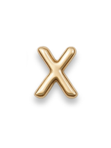 Gold Letter Slide Charms Letter X
