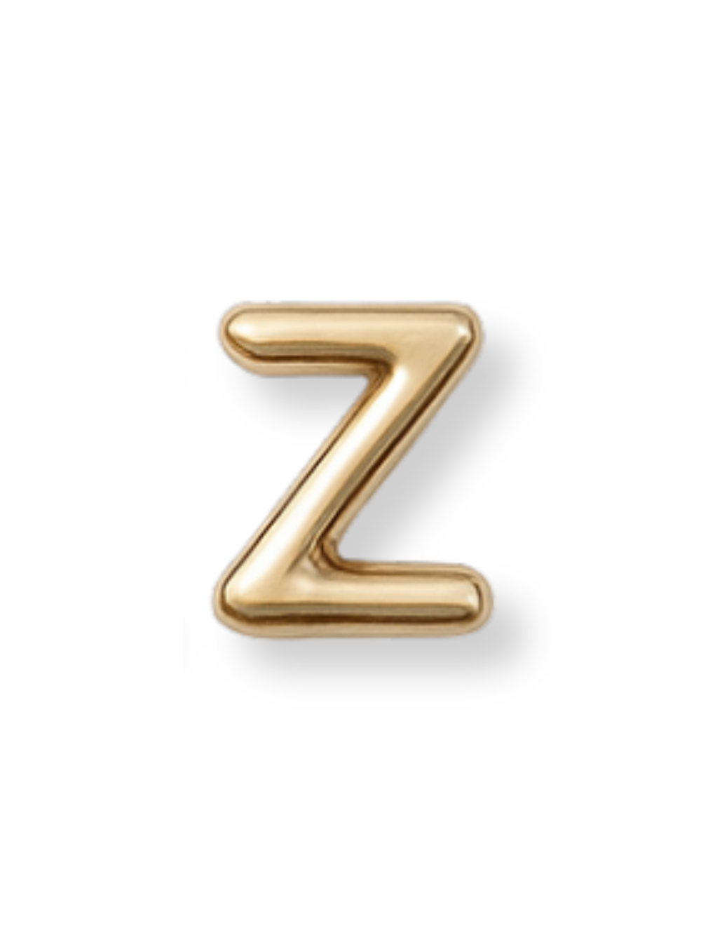 Gold Letter Slide Charms Letter Z