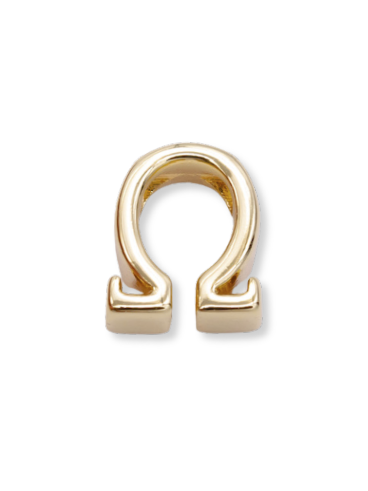 Greek Letter Slide Charm Letter Omega