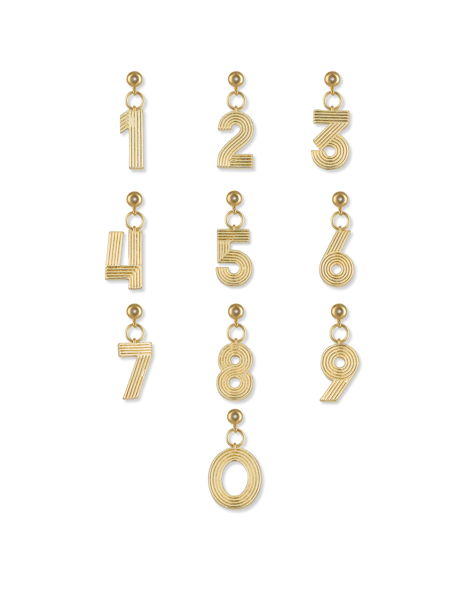 Lux Football Charm Necklace with Numbers and Rondelles