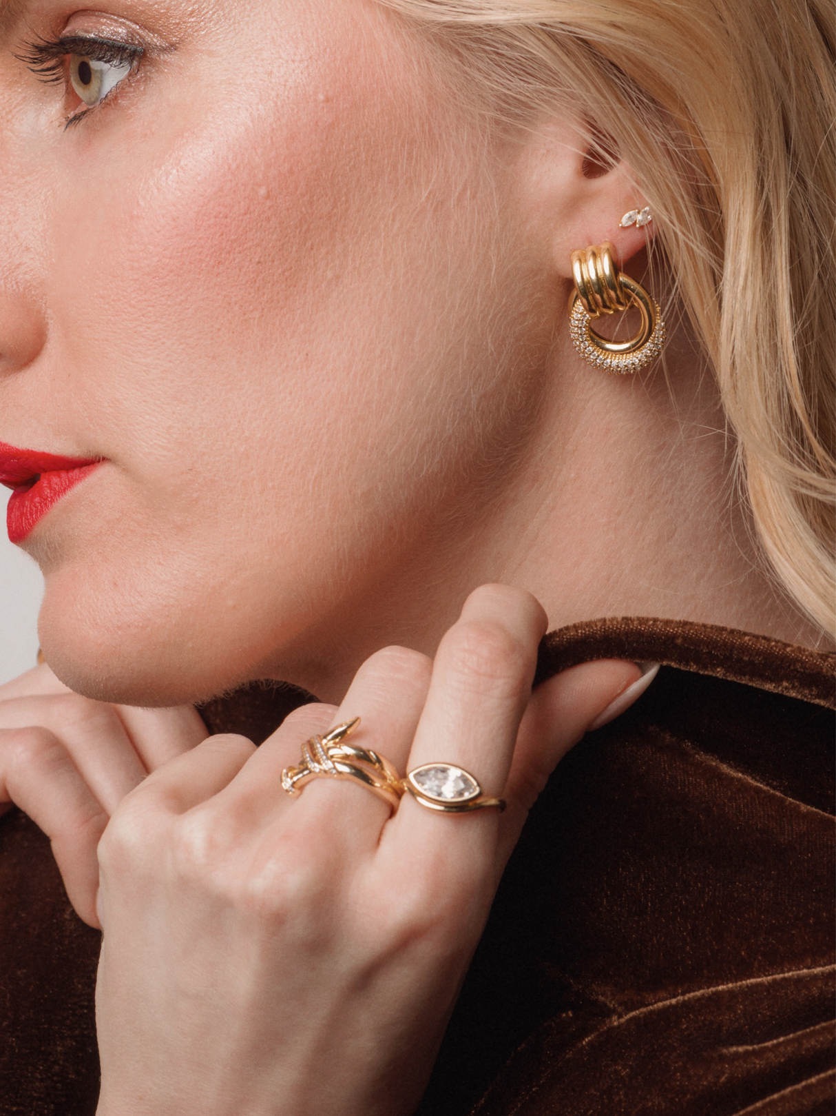 Gigi Knot Statement Earring