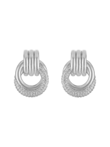 Gigi Knot Statement Earring Silver