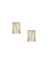 Hyacinth Baguette Stud Earring