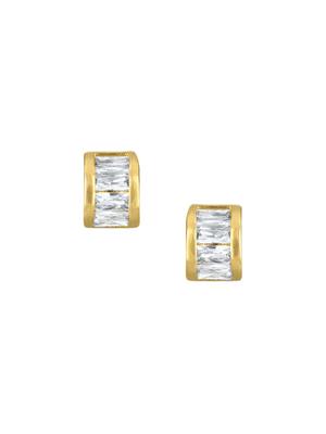 Hyacinth Baguette Stud Earring
