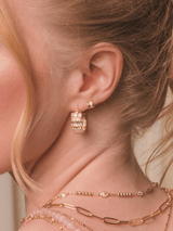 Hyacinth Baguette Stud Earring