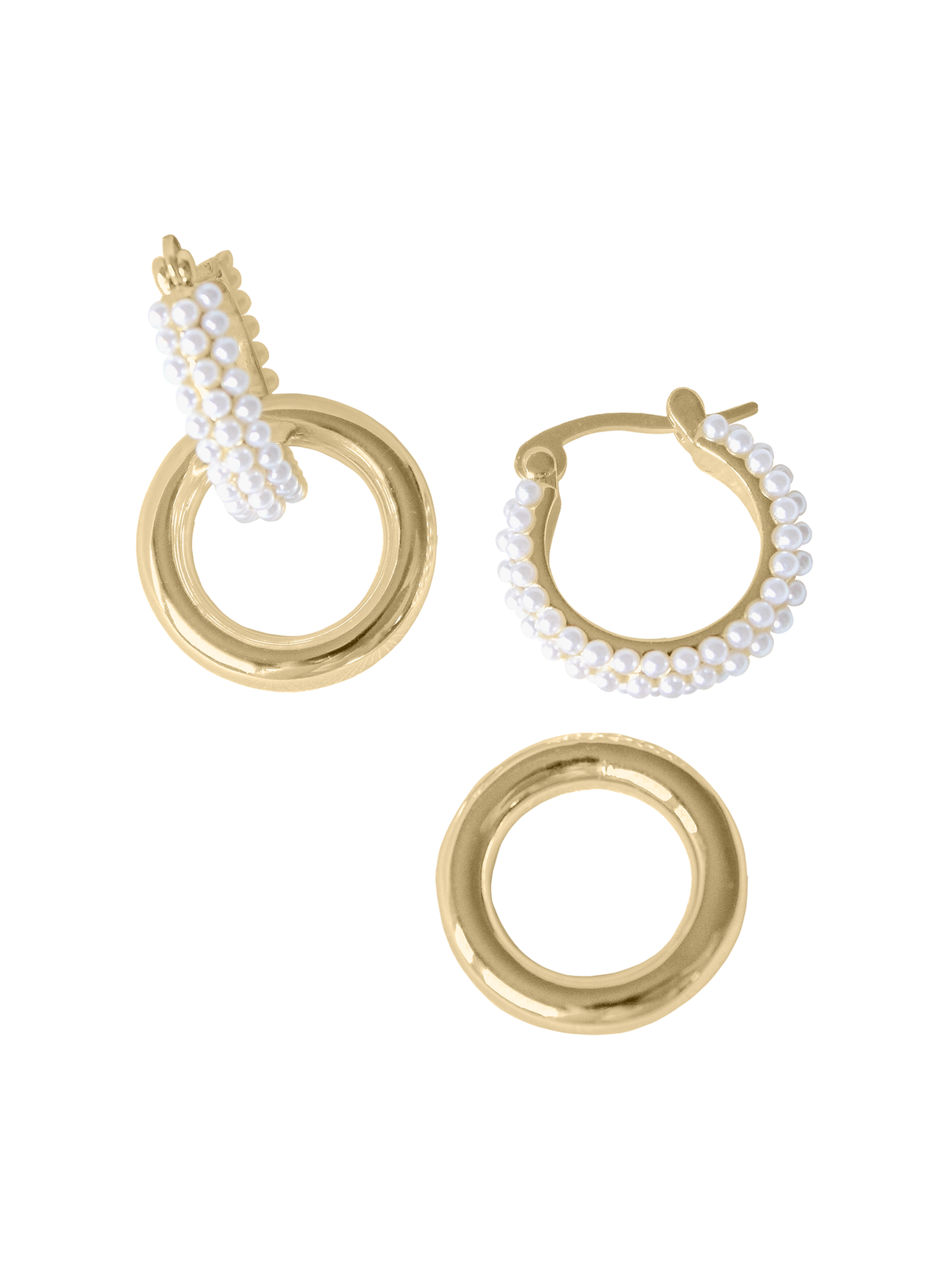 Holland Pearl Hoops