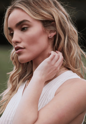 Keera Triple Layer Hoops