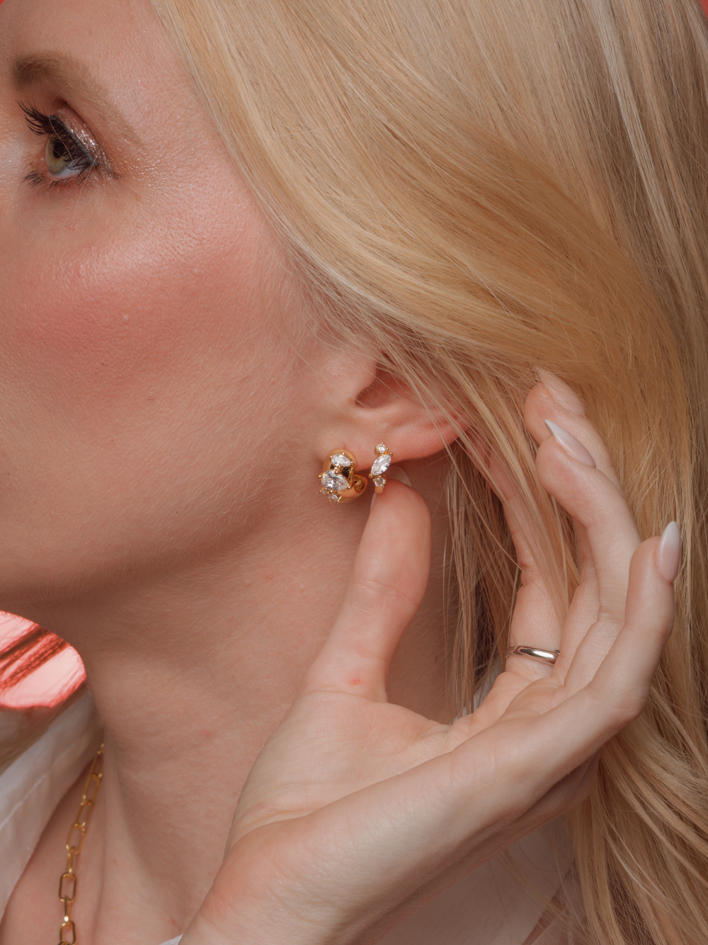 Indie Marquise Hoop Earring