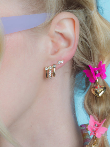 Isabelle Triple Stud Earring