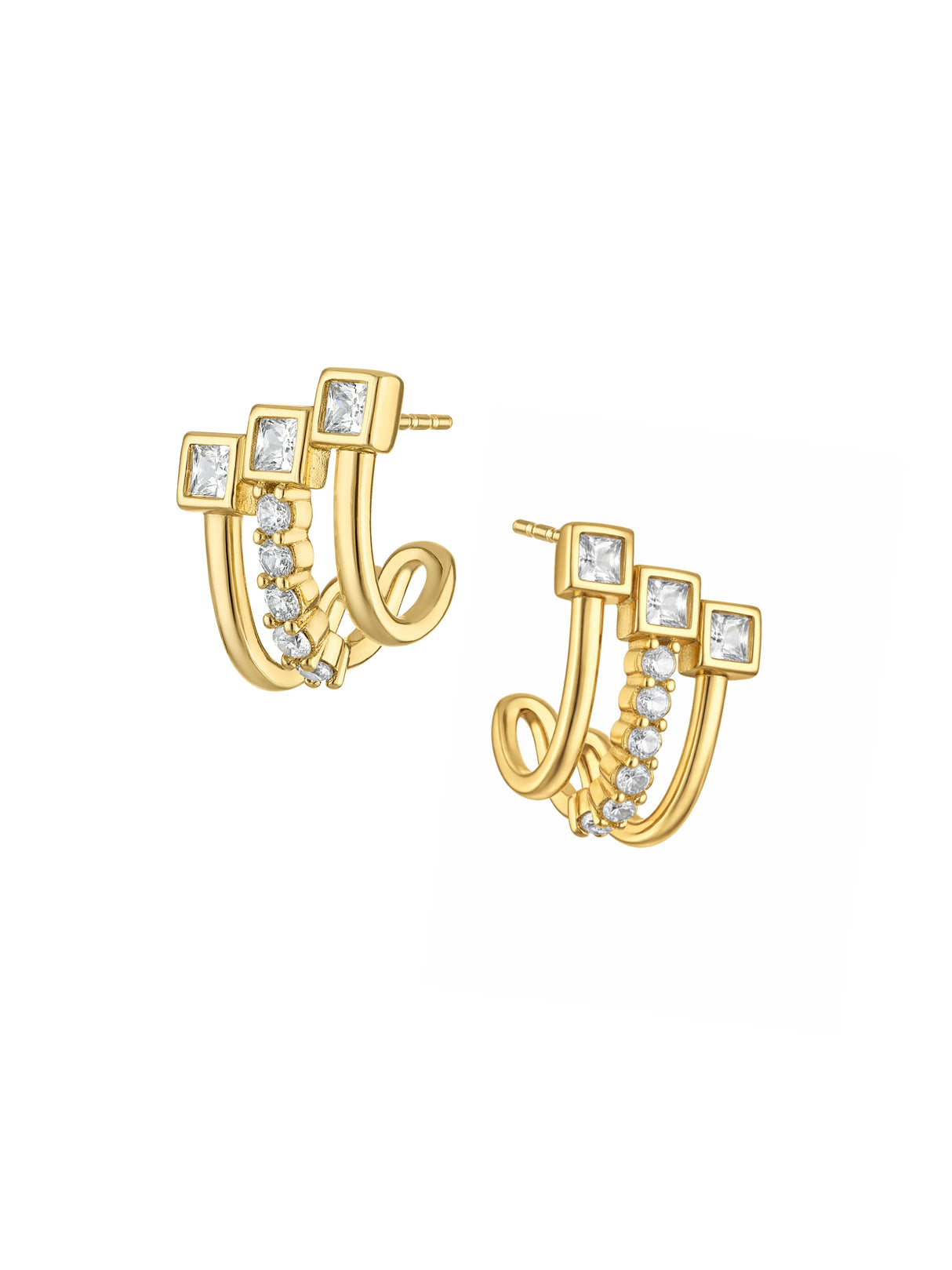 Isabelle Triple Stud Earring