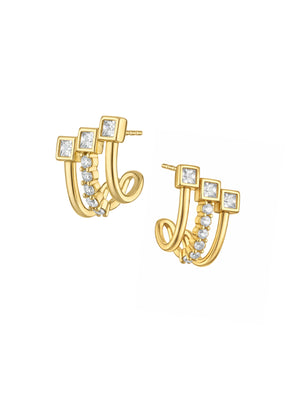 Isabelle Triple Stud Earring