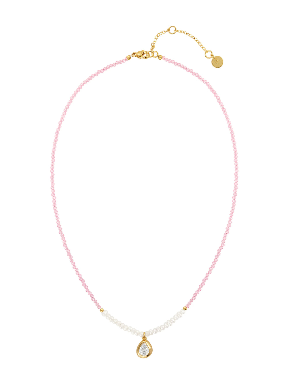 Juilette Pink Gemstone Pendant Necklace