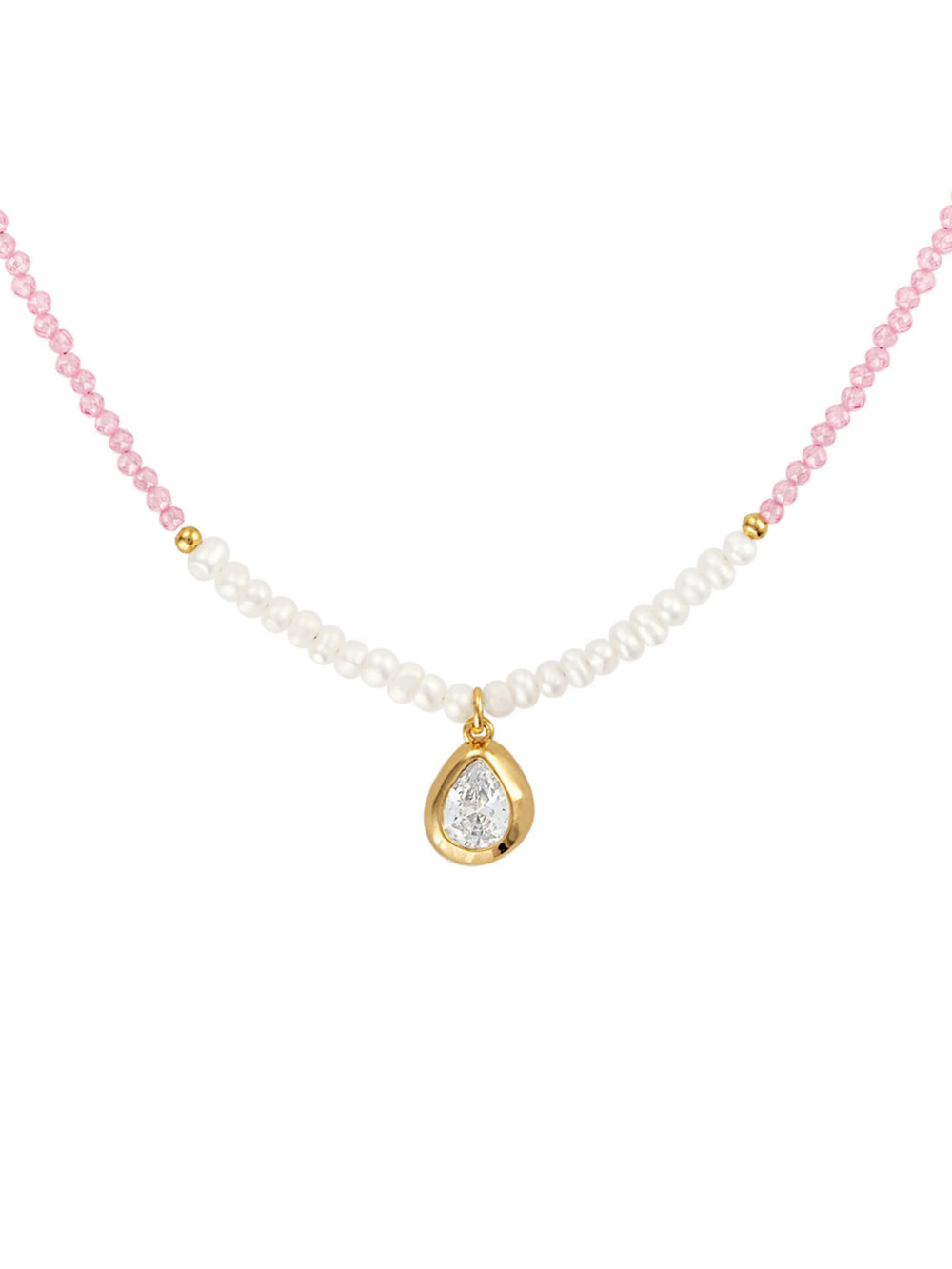 Juilette Pink Gemstone Pendant Necklace