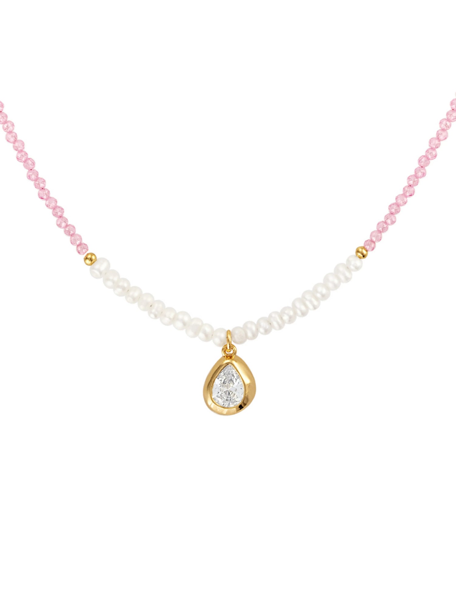Juilette Pink Gemstone Pendant Necklace
