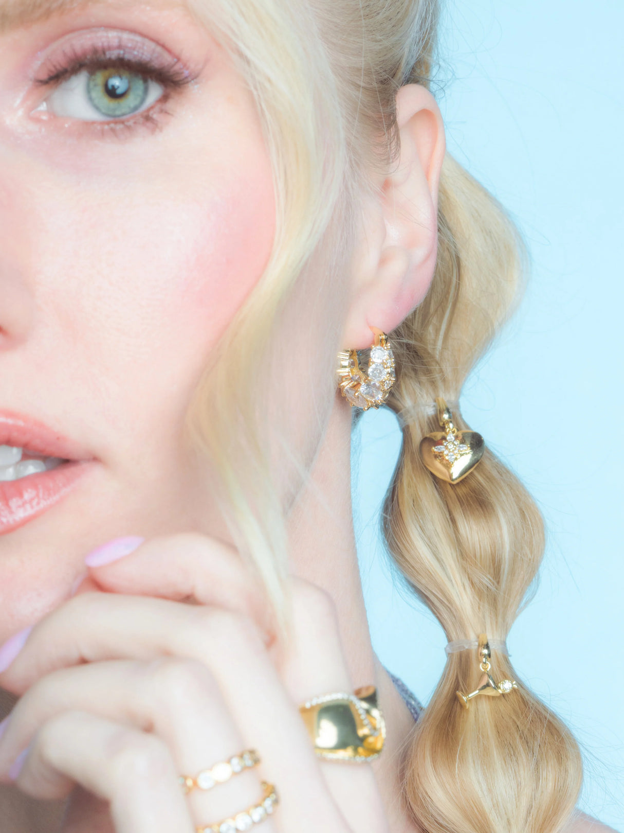 Jenna Pave Hoop Earring