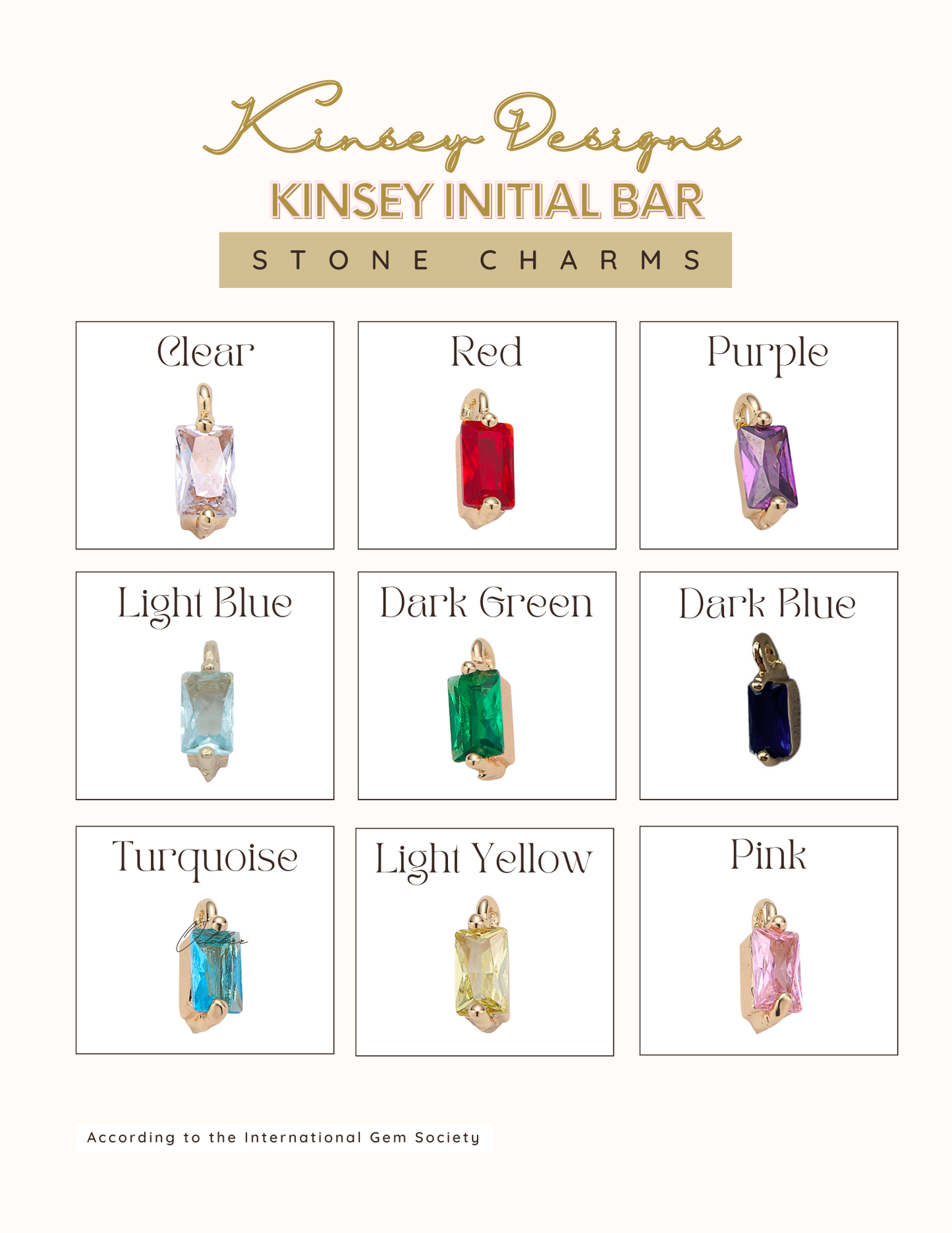 Kinsey Slide Initial (Customizable)