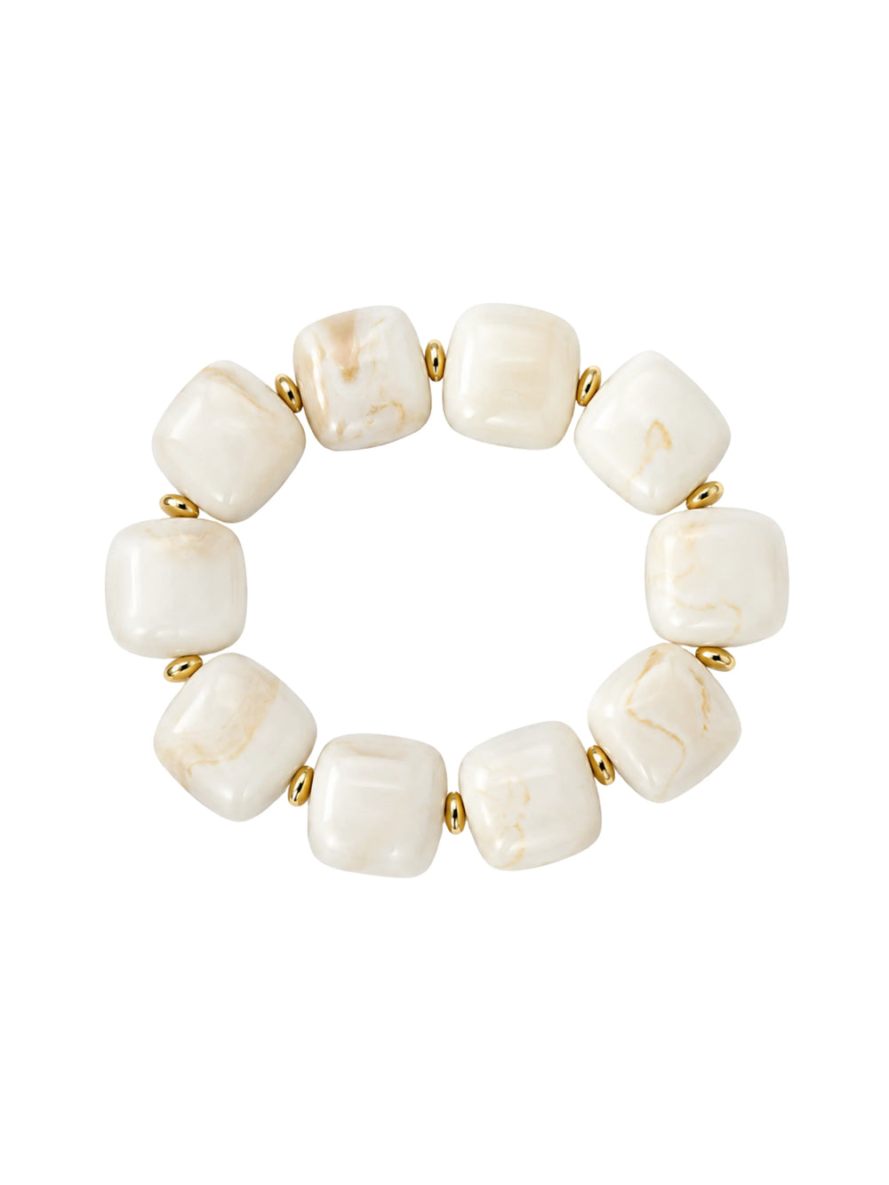 Lainey Gemstone Stretch Bracelet Sand