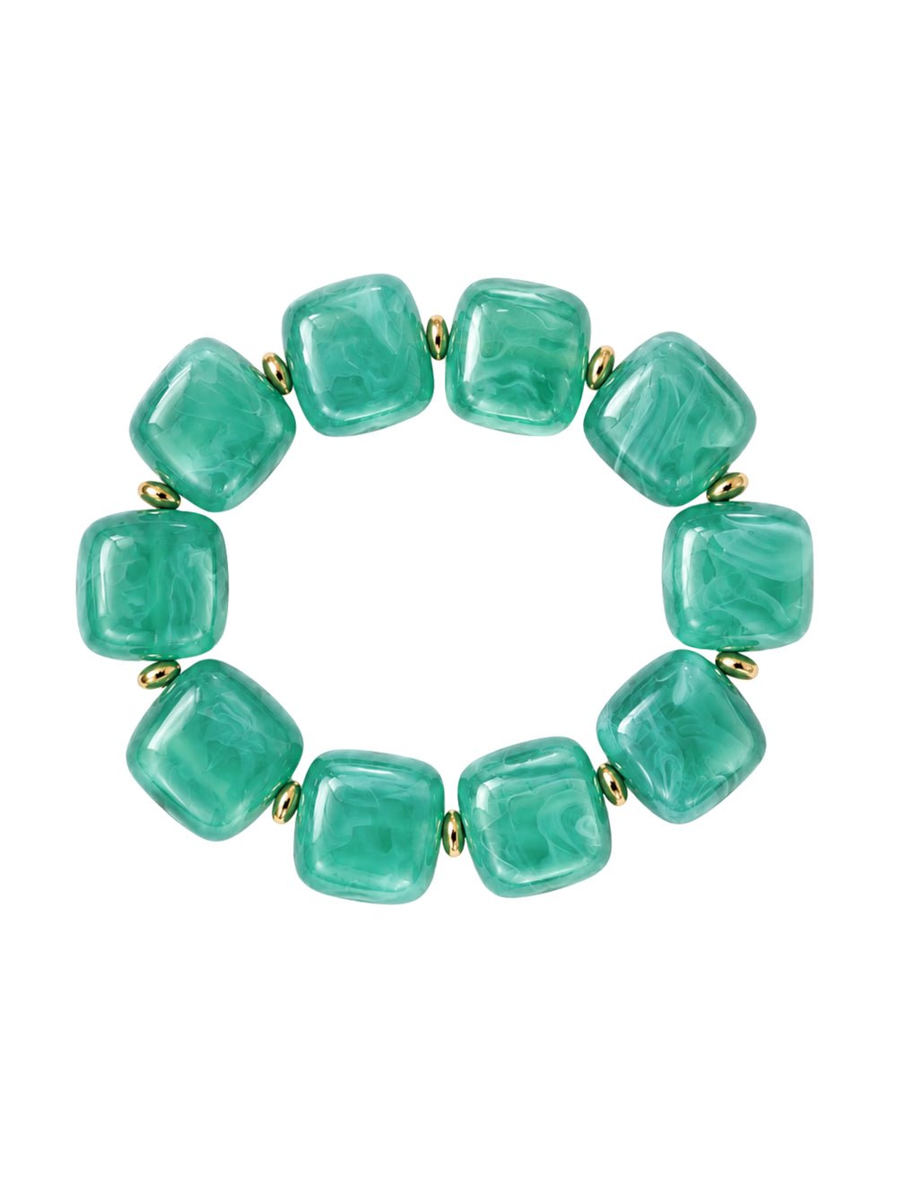 Lainey Gemstone Stretch Bracelet Seafoam