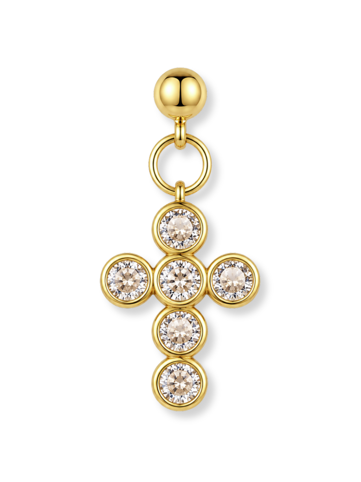 Lux Circle Cross Grip Charm