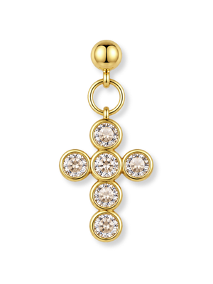 Lux Circle Cross Grip Charm