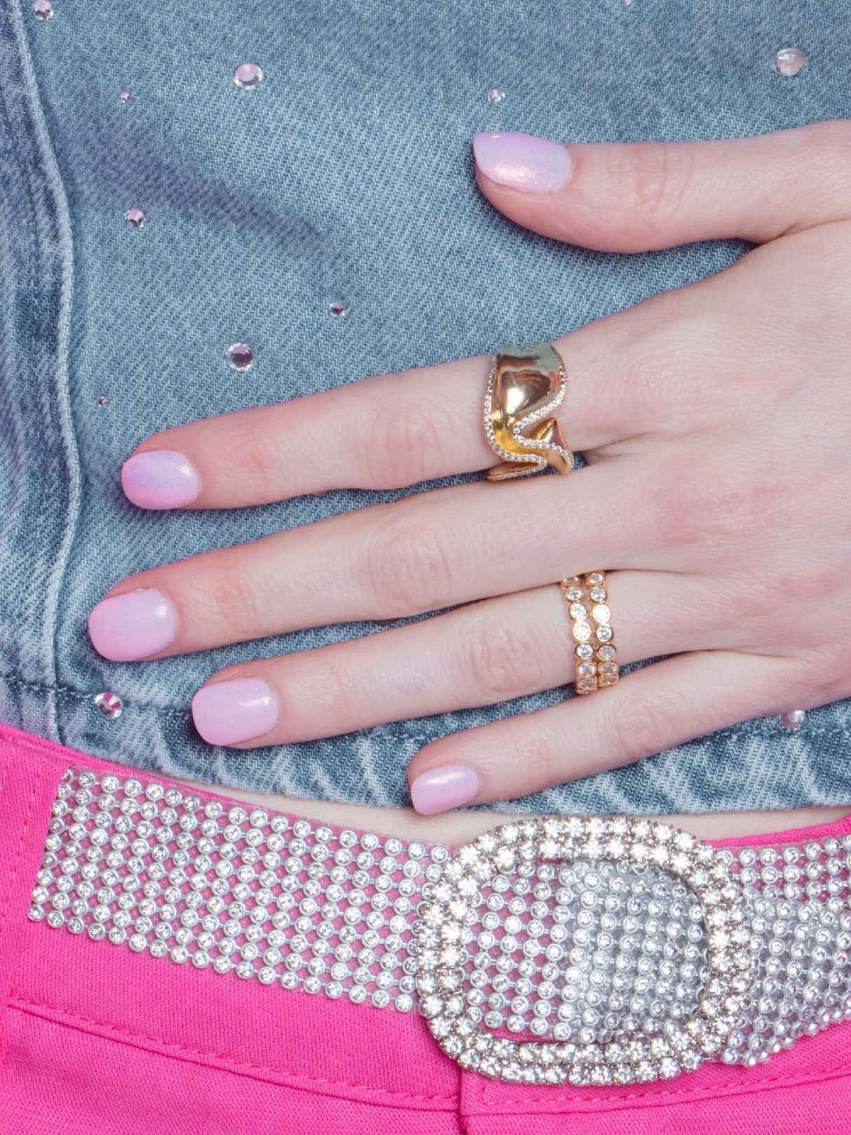 Lexi Abstract Wave Ring