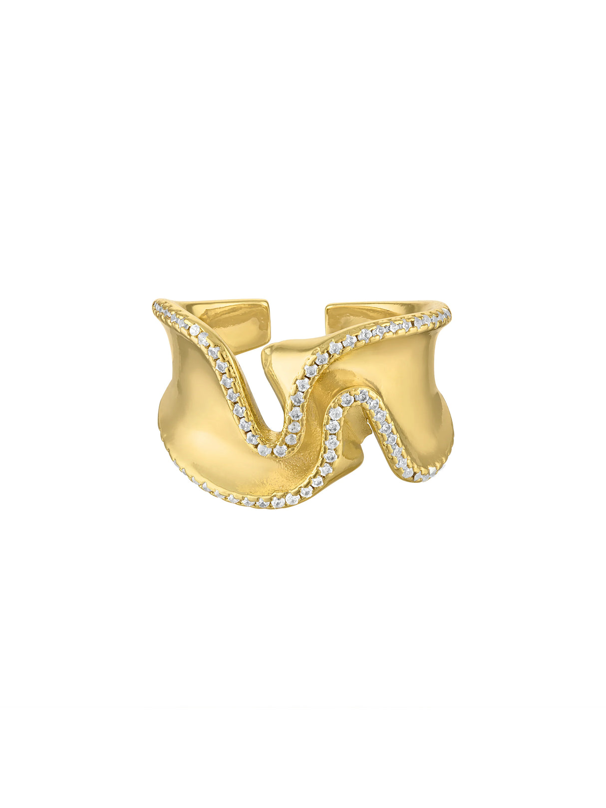 Lexi Abstract Wave Ring