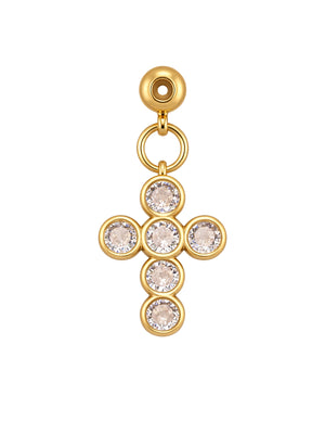 Lux Circle Cross Grip Charm