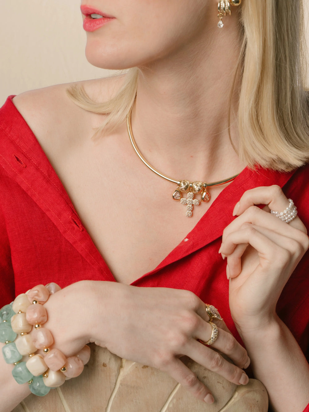 Marlowe Cross Collar Pendant