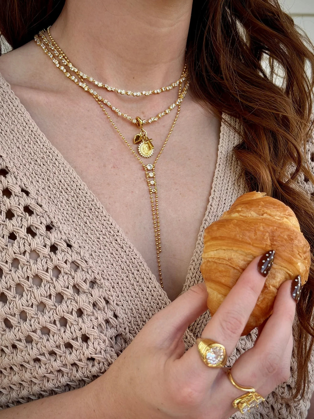 Mason Double Drop Lariat Necklace