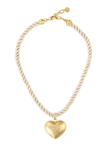 Mesa Heart Pendant Rope Necklace