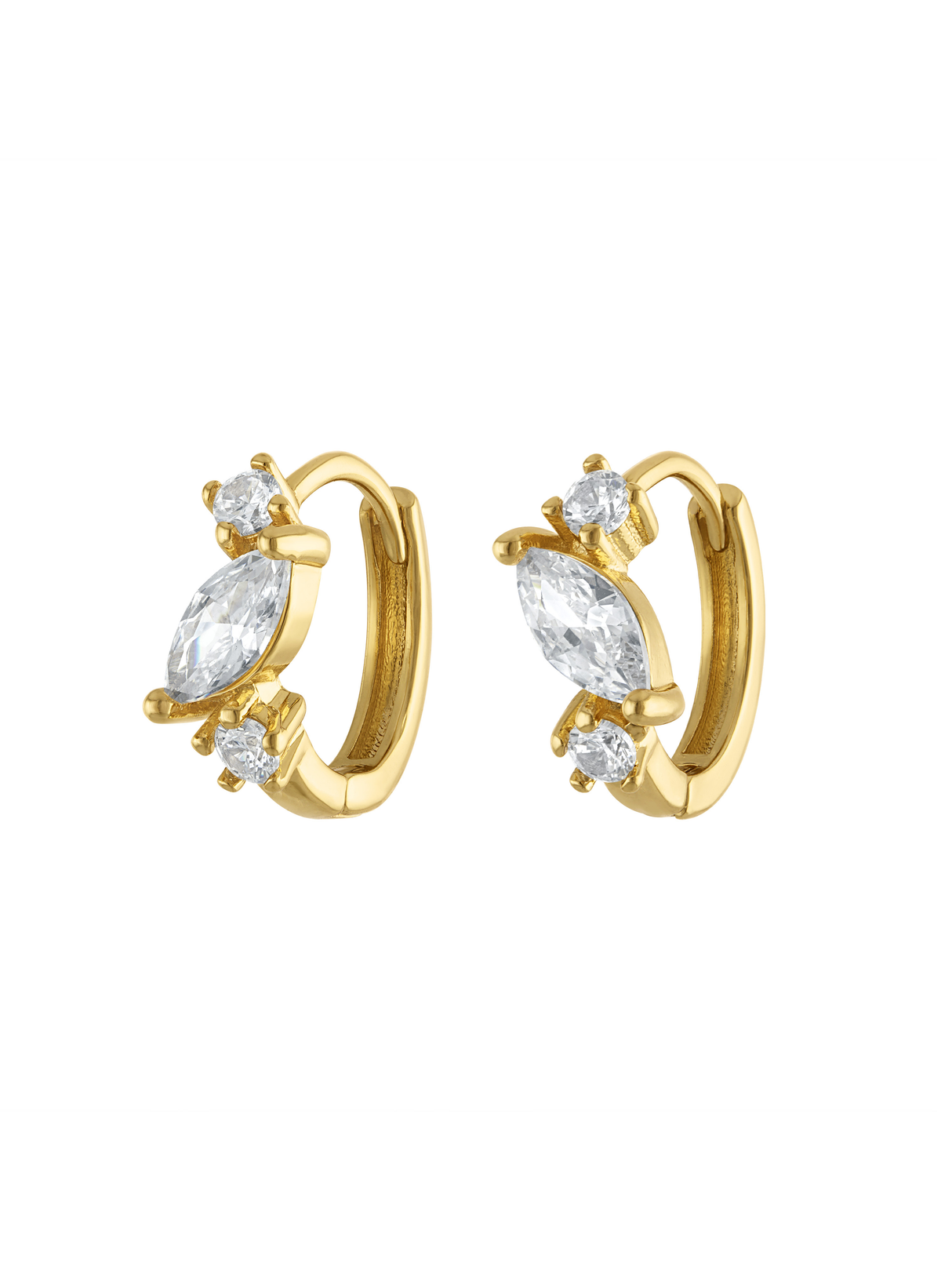 Monroe Marquise Huggie Earring