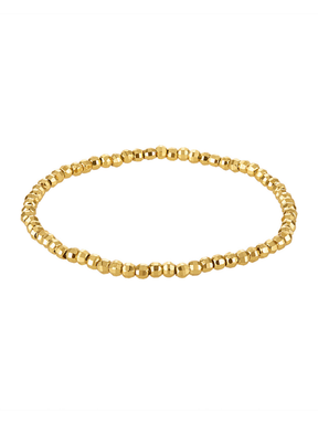 The Kinsey Designs Multi Faceted Stretch Bead Bracelet features small, shiny, round beads in a simple circular style—a timeless beaded jewelry piece.