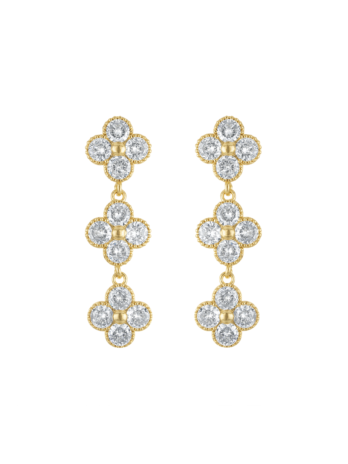 Mable Quatrefoil Drop Earring