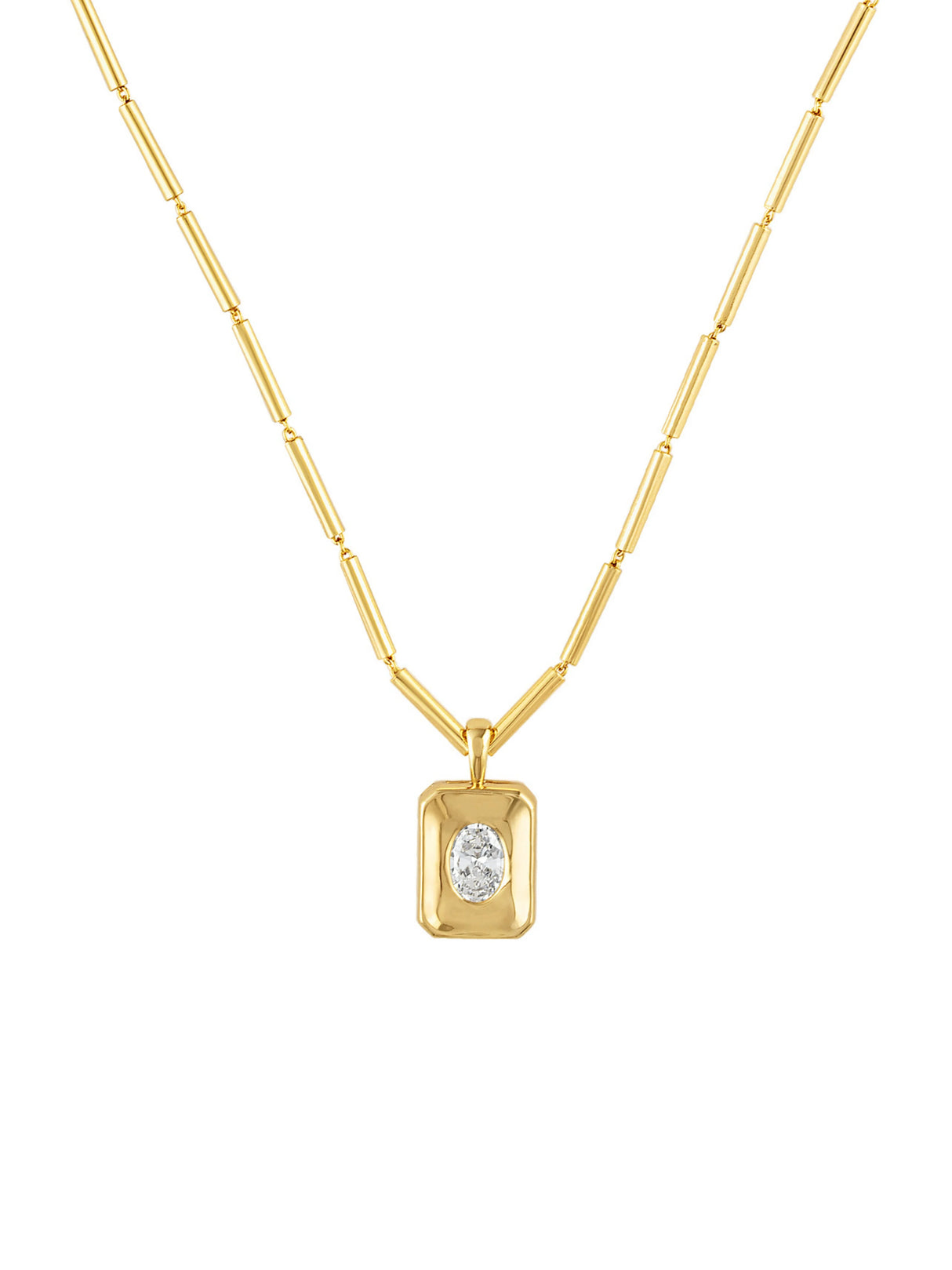 Meghan Bezel Pendant Necklace