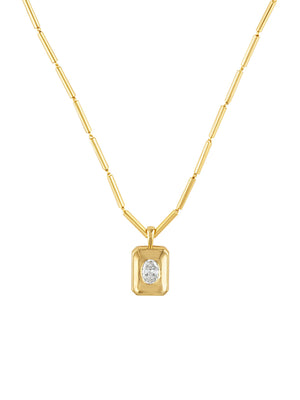Meghan Bezel Pendant Necklace
