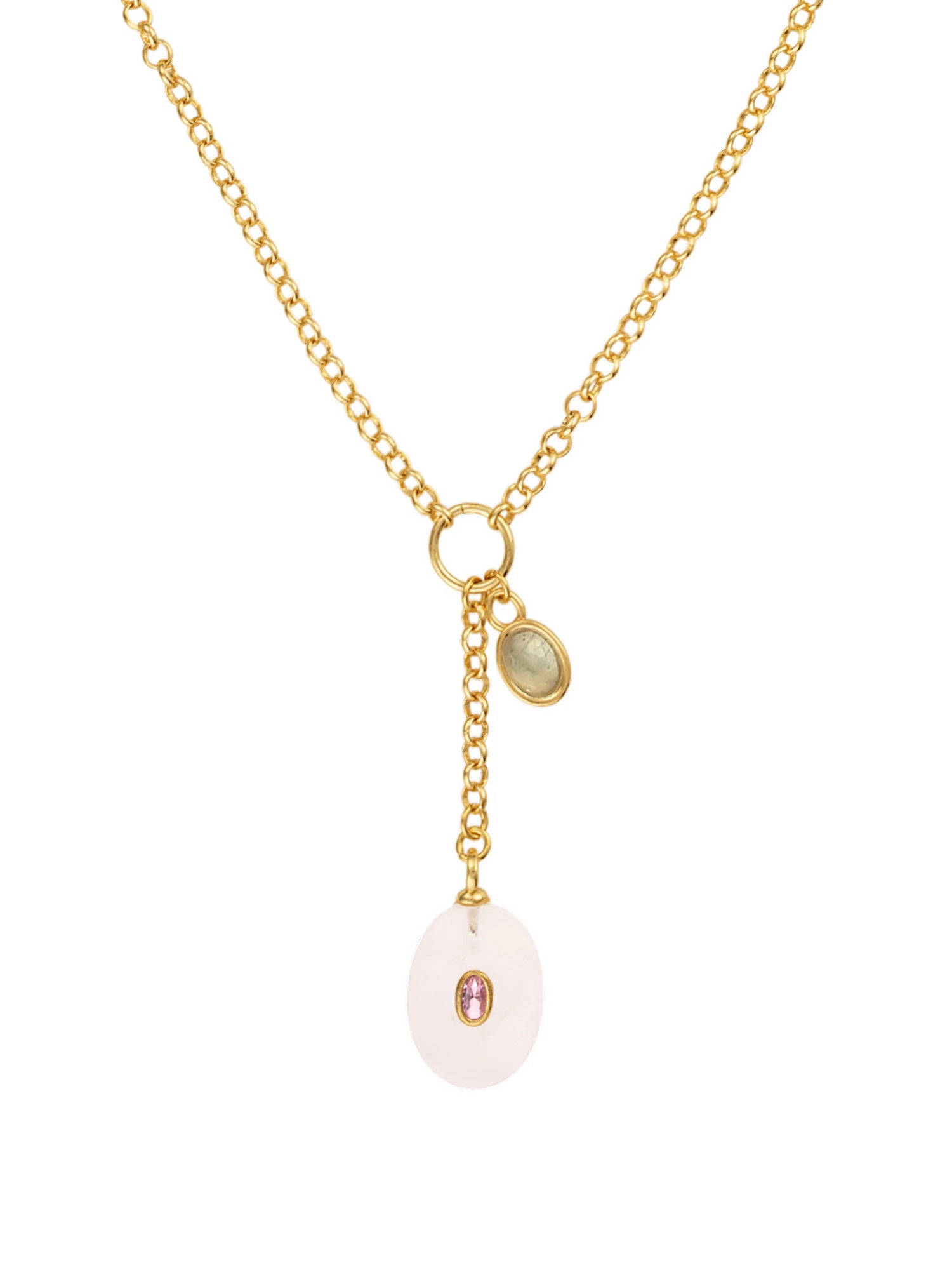 Noelle Stone Drop Necklace