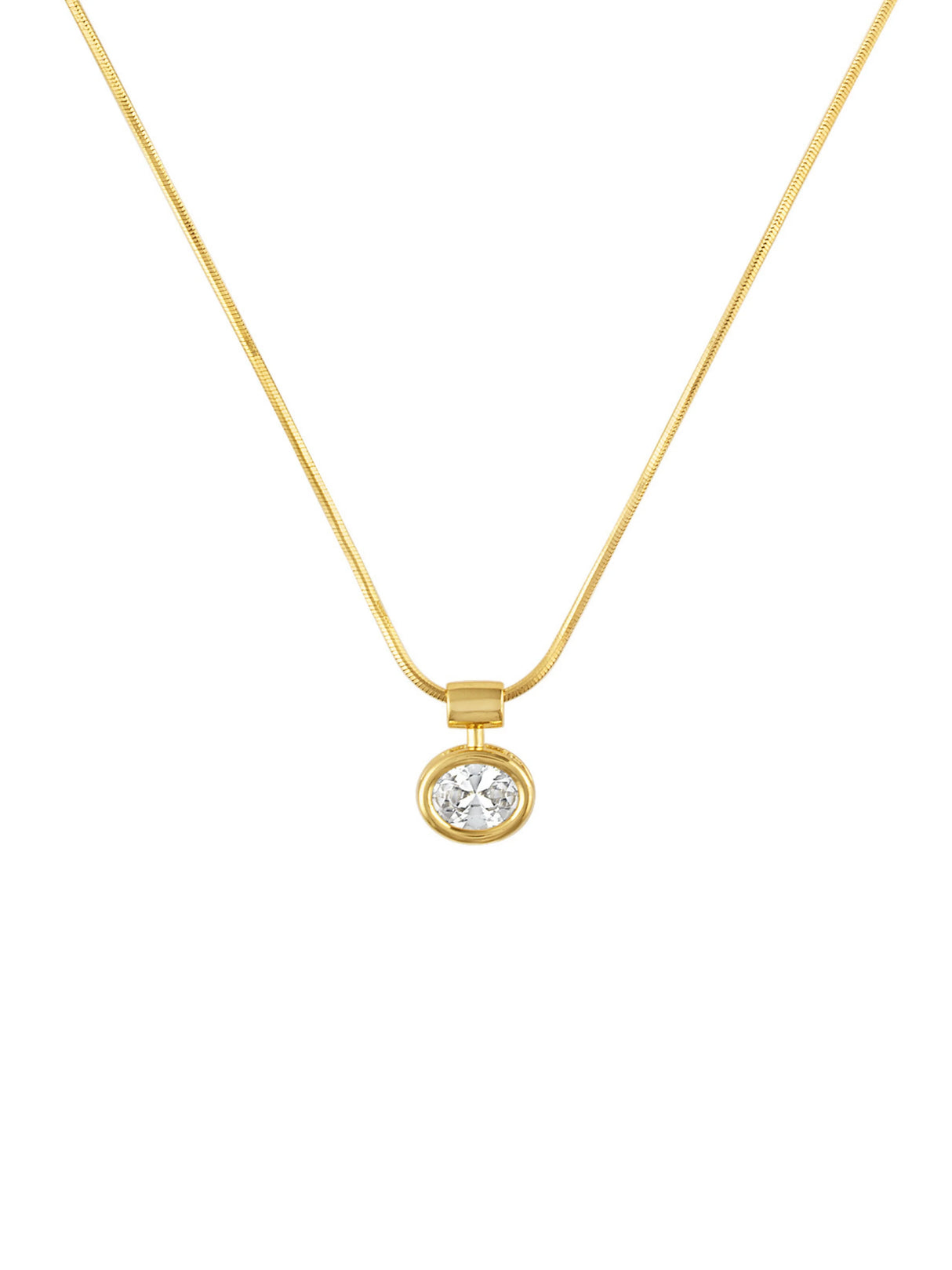 Nicole Bezel Pendant Necklace