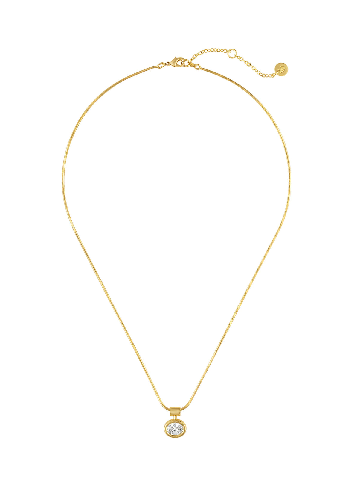 Nicole Bezel Pendant Necklace