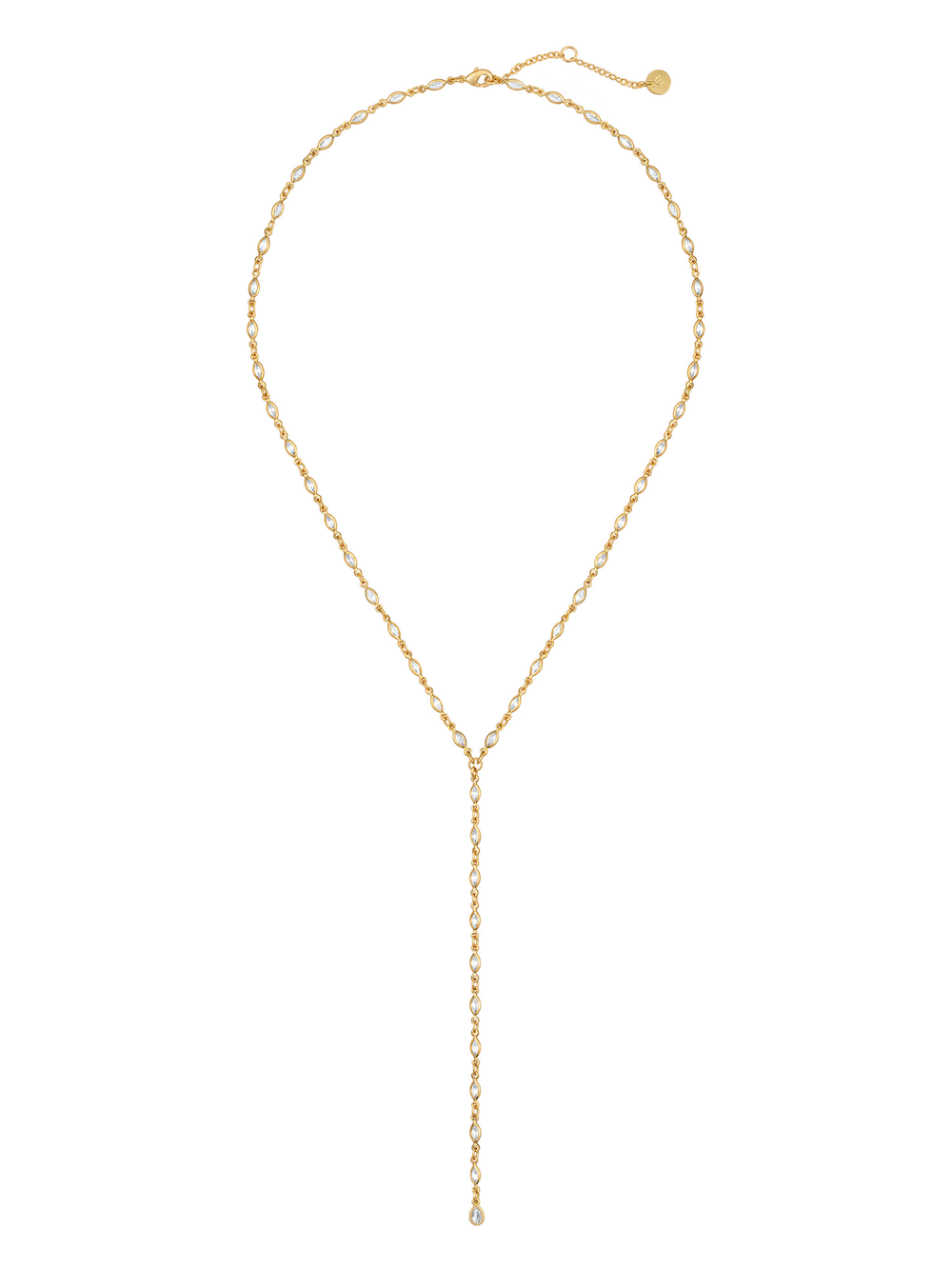 Portia Marquise Lariat Necklace
