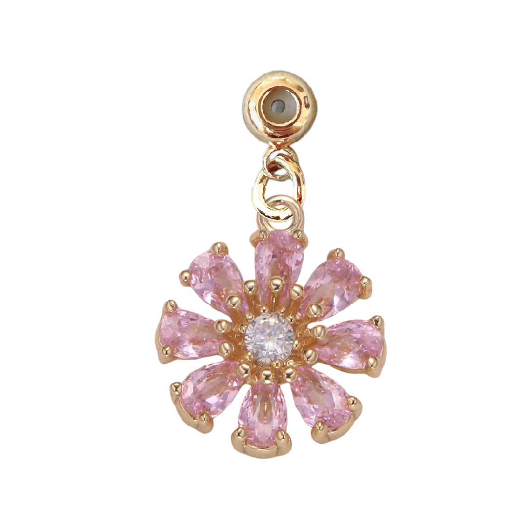 Pink Starflower Grip Charm