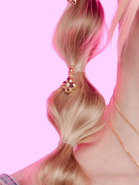 Puff Quatrefoil Clip Charm