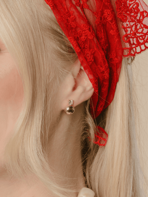 Quincy Round Stud Earring