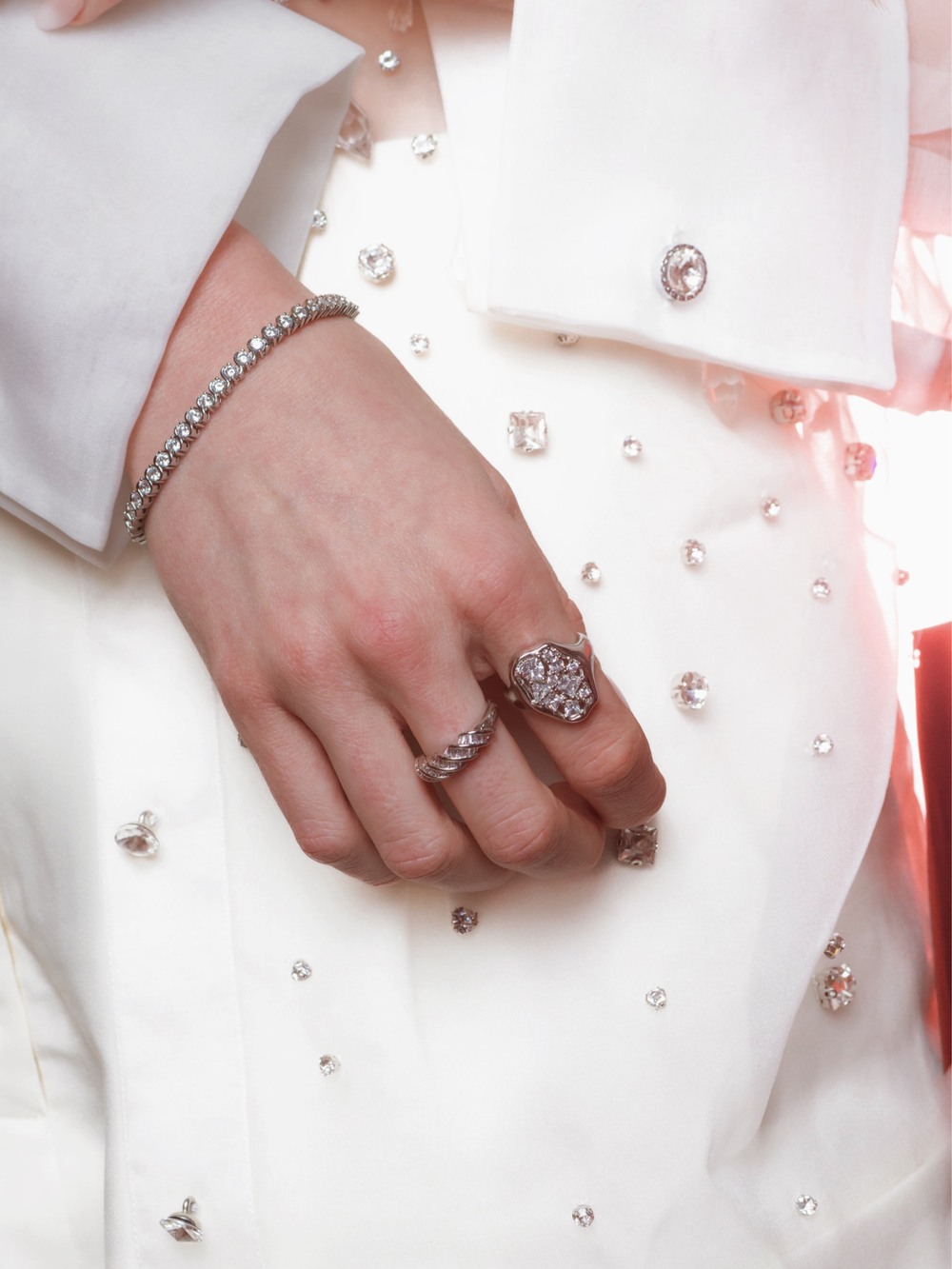 Renee Silver Cluster Ring